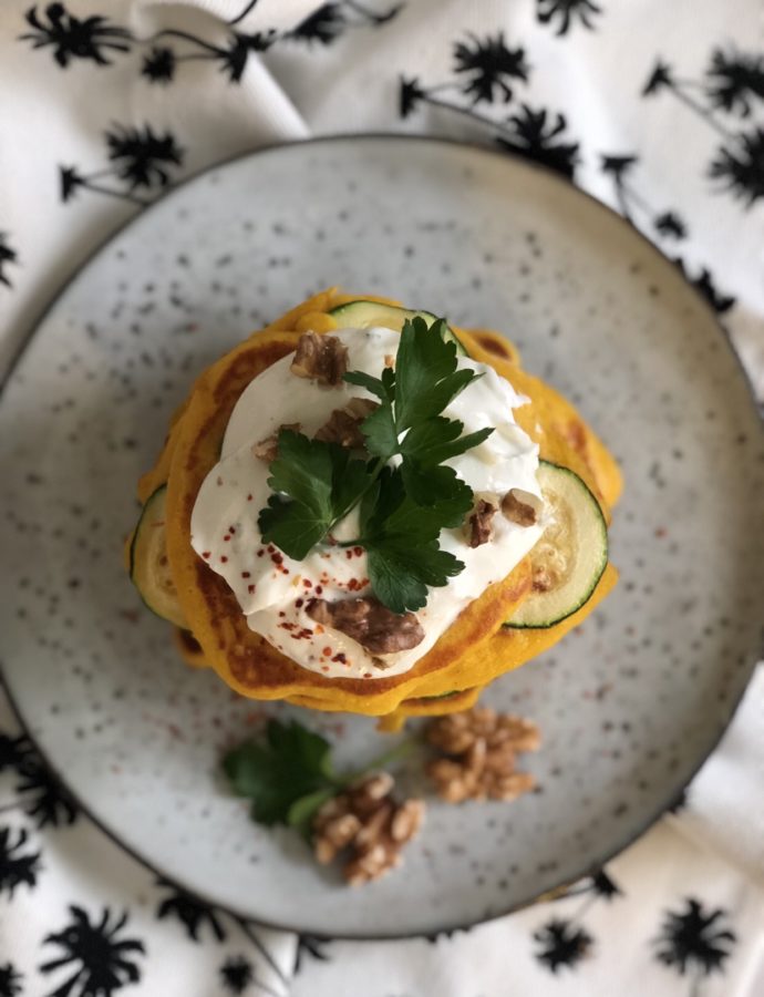„Spicy Pumpkin“ (with chili and quark-walnut-topping)